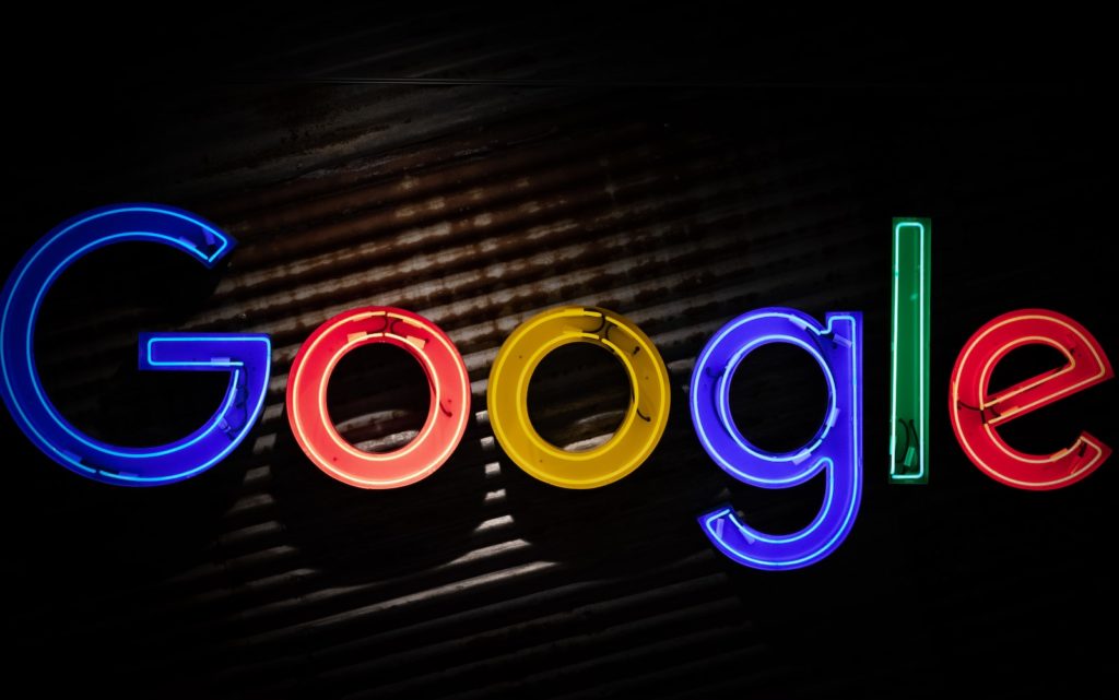 Google logo neon light signage