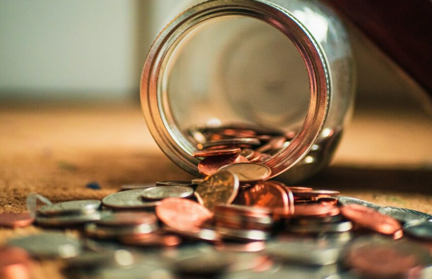 close-up photo of assorted coins